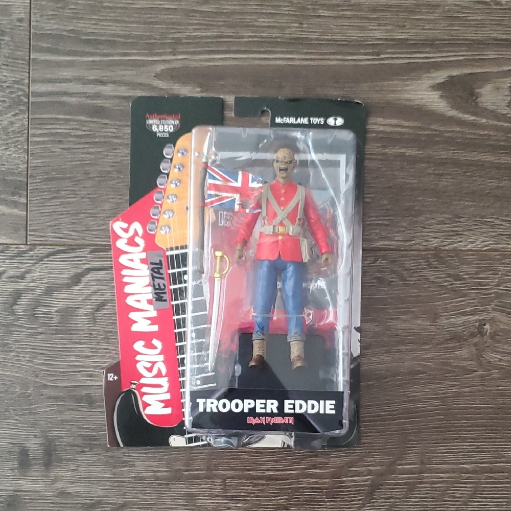 MUSIC MANIACS TROOPER EDDIE IRON MAIDEN MCFARLANE TOYS 6IN FIGURE